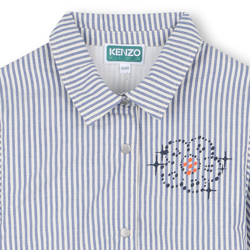 Fine stripe shirt dress KENZO KIDS 
                    GIRL
