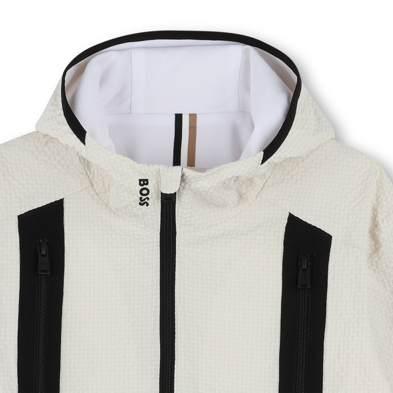 Zip-up hooded windbreaker BOSS 
                        BOY