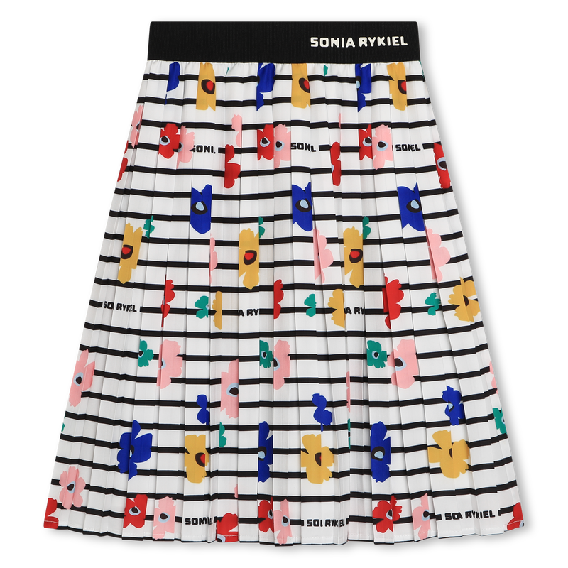Long Printed Pleated Skirt SONIA RYKIEL 
                    GIRL