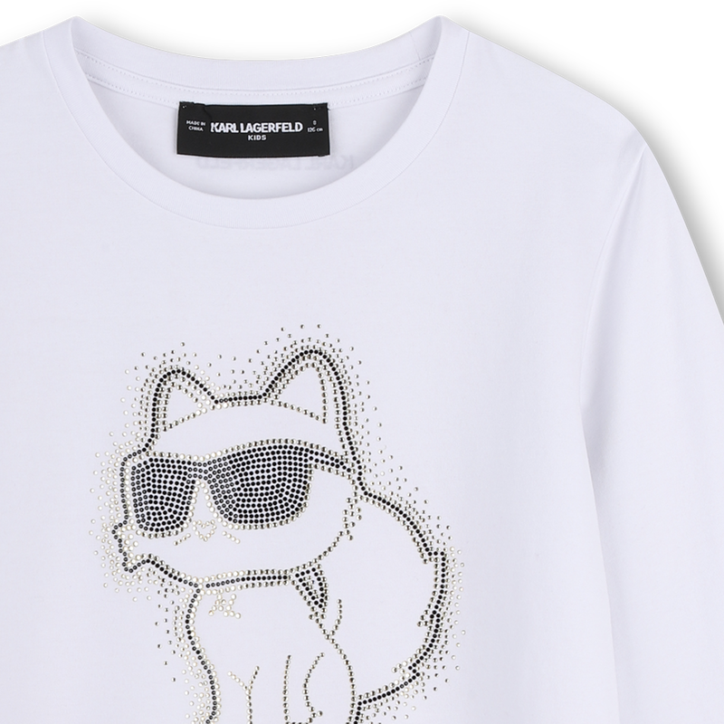 Long sleeve t-shirt KARL LAGERFELD KIDS 
                        GIRL