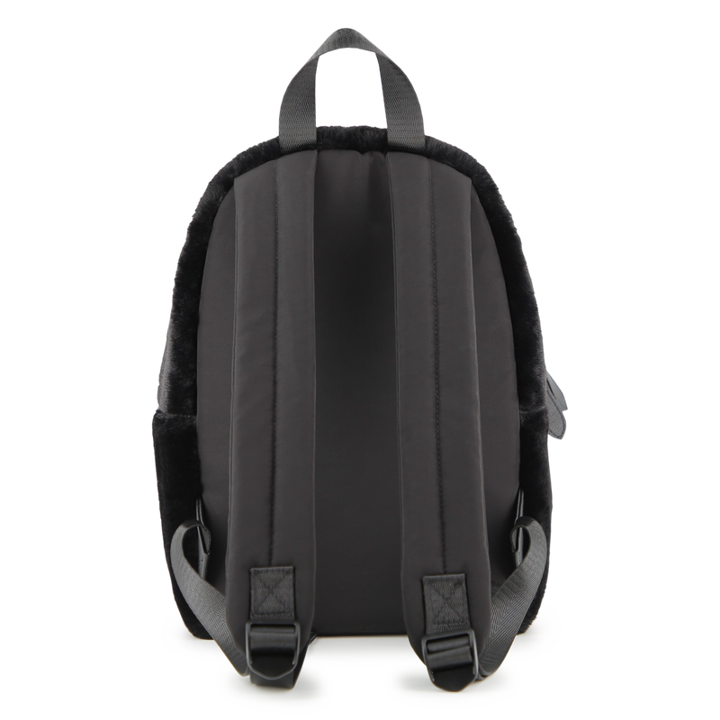 Small backpack made of fluffy fleece KARL LAGERFELD KIDS 
                        GIRL
