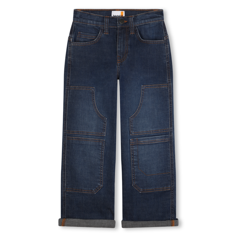 Patch Pocket Wide-Leg Jeans TIMBERLAND 
                    BOY