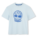 Two-tone T-shirt with logo, PALE BLUE, hi-res