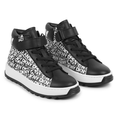 Lace-Up High-Top Sneakers DKNY UNISEX