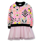 Bi-material dress BILLIEBLUSH 
                    GIRL