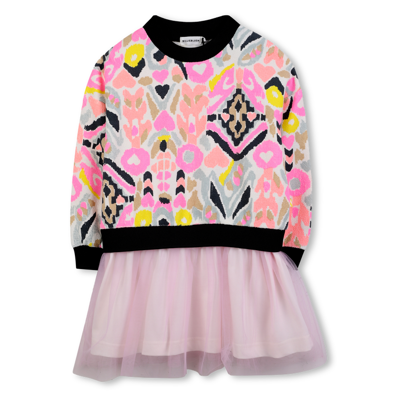 Bi-material dress BILLIEBLUSH 
                        GIRL
