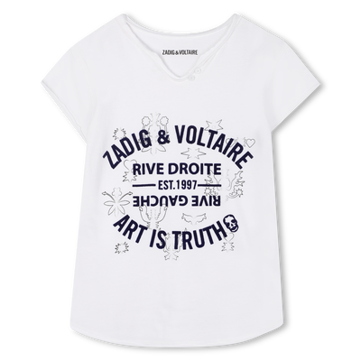 Tunisian collar T-shirt ZADIG & VOLTAIRE GIRL