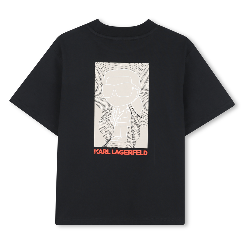 Heavy cotton jersey T-shirt KARL LAGERFELD KIDS 
                    BOY