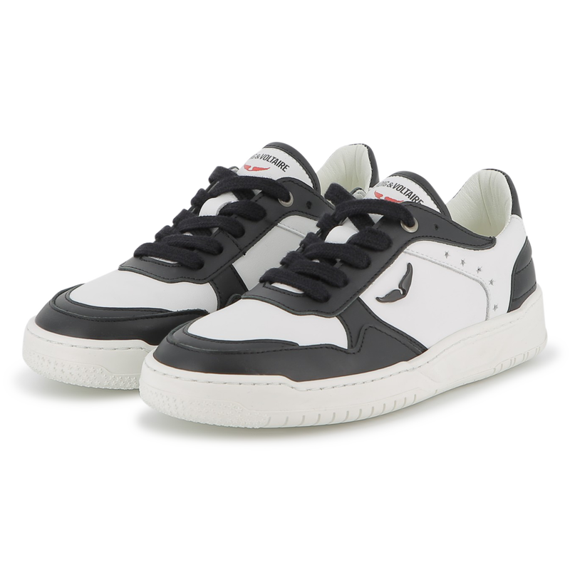 Cowhide leather lace-up sneakers ZADIG & VOLTAIRE 
                    UNISEX