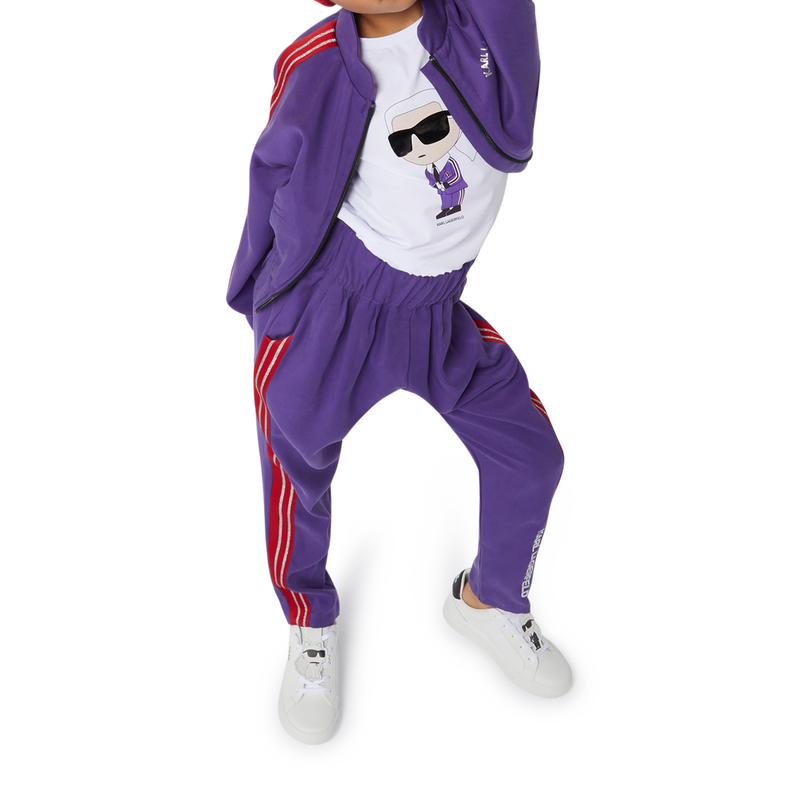 Leather Lace-Up Sneakers KARL LAGERFELD KIDS 
                        BOY