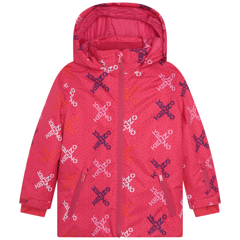 Hooded ski jacket