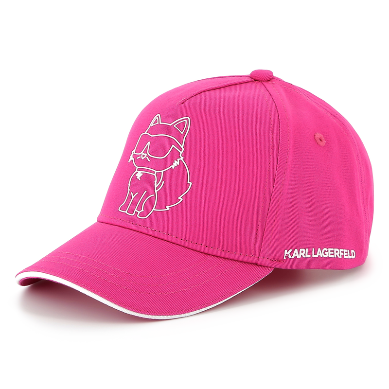 Adjustable cotton baseball cap KARL LAGERFELD KIDS 
                        GIRL