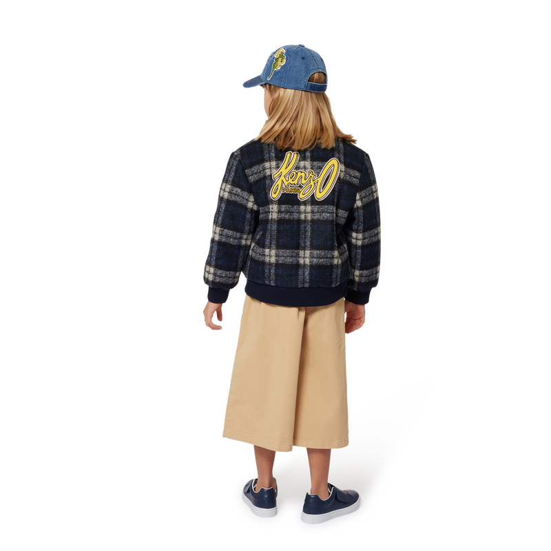 Checked Wool Coat KENZO KIDS 
                    UNISEX