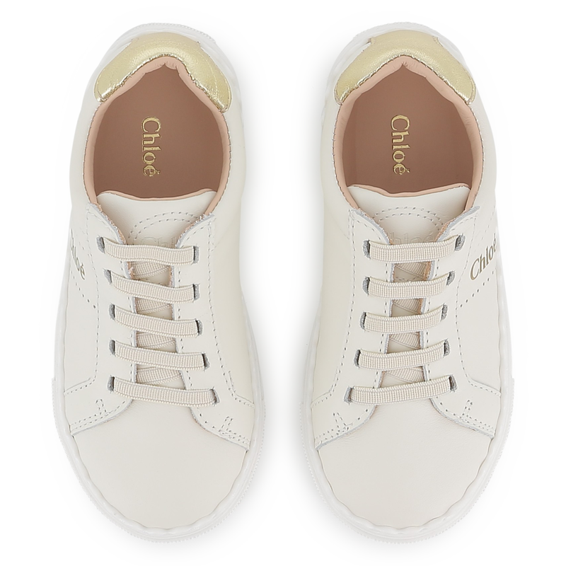 Leather lace-up sneakers CHLOE 
                    GIRL