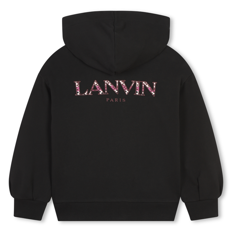 キッズ用トップス Lanvin Sweatshirt LANVIN Embroidered Zip-Up Sweatshirt for GIRL | Kids around
