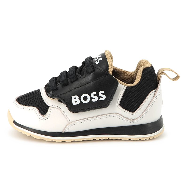 Lace-Up Leather Sneakers BOSS 
                        BOY