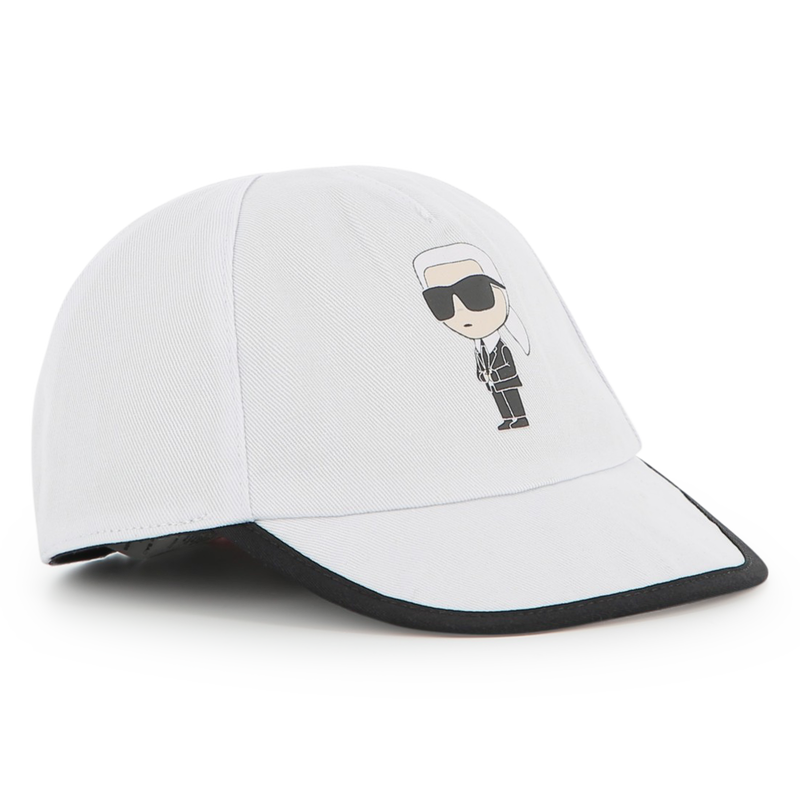 Reversible cotton cap KARL LAGERFELD KIDS 
                        BOY