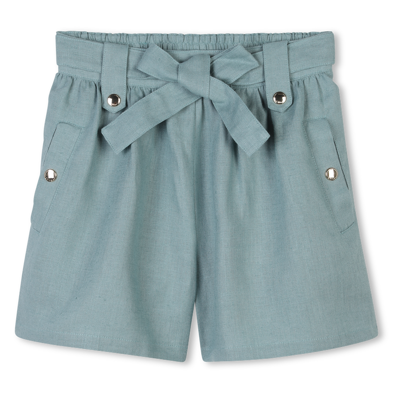 Belted linen shorts CHLOE 
                    GIRL