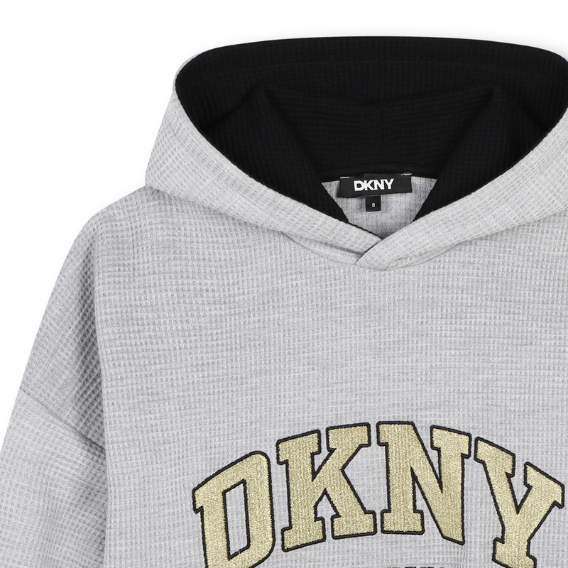 Sweat à Capuche DKNY Sport Femme XS - Blanc/Gris - Maille Et Zip