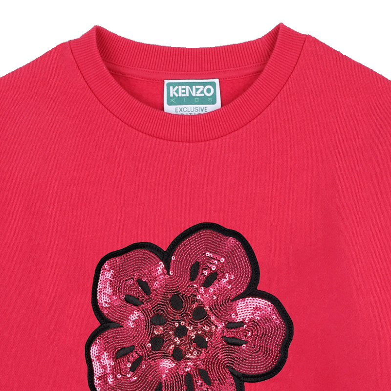 Balloon sleeve sweatshirt dress KENZO KIDS 
                    GIRL