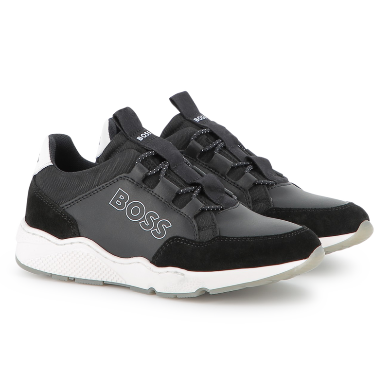 Faux and canvas sneakers BOSS 
                        BOY