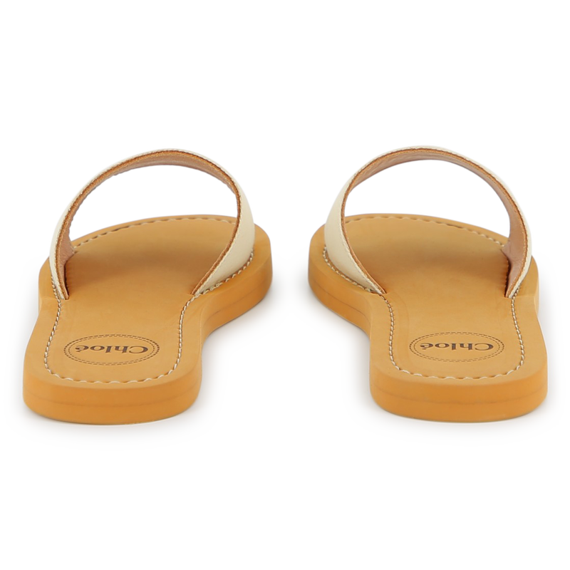 Sheepskin Leather Slides CHLOE 
                        GIRL