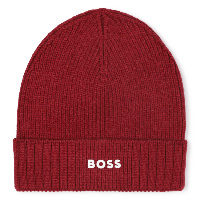 Knitted hat with logo BOSS 
                    BOY