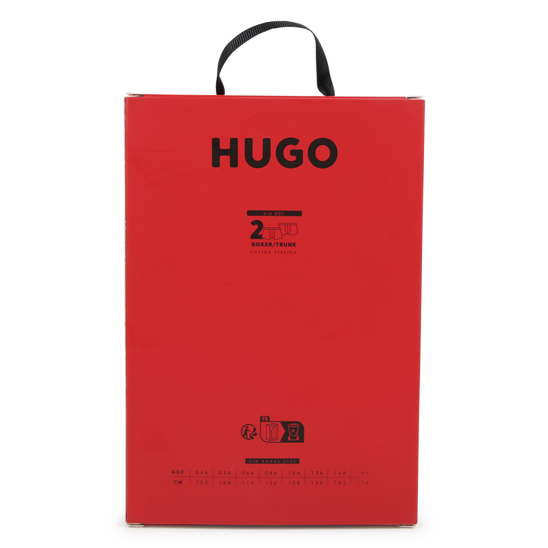 Cotton Boxers (Pack Of 2) HUGO 
                    BOY