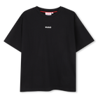 Short-sleeved T-shirt, BLACK, hi-res
