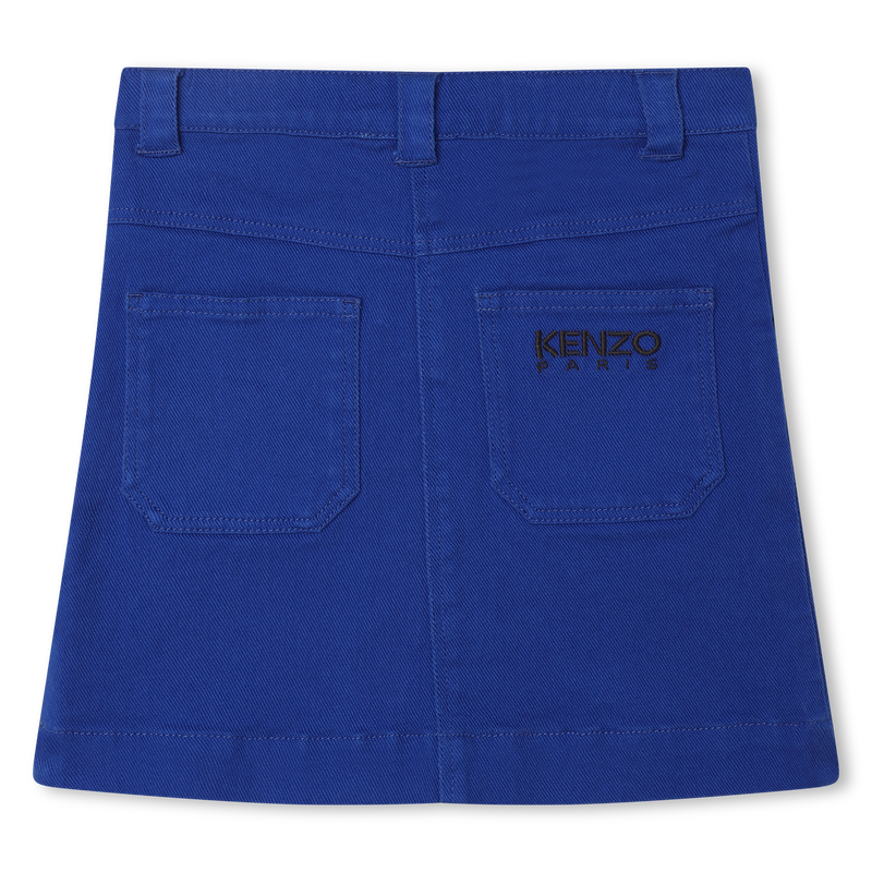 Cotton adjustable-waist skirt KENZO KIDS 
                    GIRL