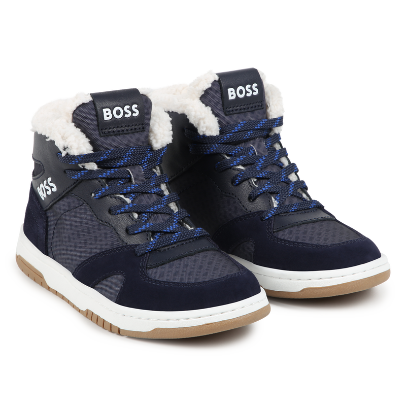 Faux-Shearling Lined Sneakers BOSS 
                    BOY