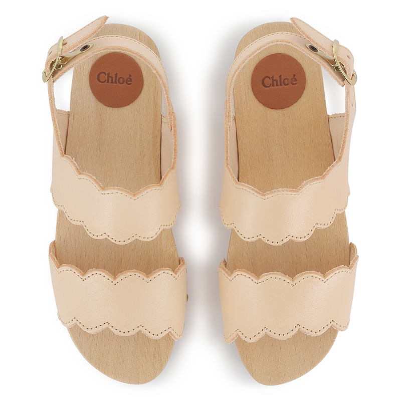 Buckled leather sandals CHLOE 
                    GIRL