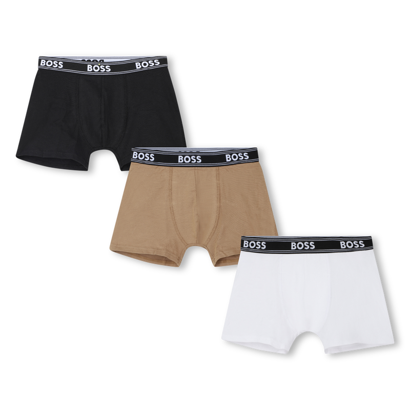Pack of 3 jersey boxer briefs BOSS 
                    BOY