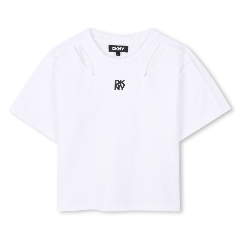Short-sleeved cut-out T-shirt DKNY 
                    GIRL