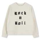Fleece sweatshirt, OFF WHITE, hi-res