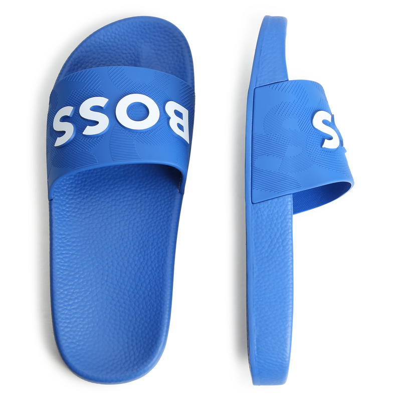 Hugo boss flip flops blue hotsell