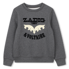 Crewneck fleece sweatshirt ZADIG VOLTAIRE 
                    BOY