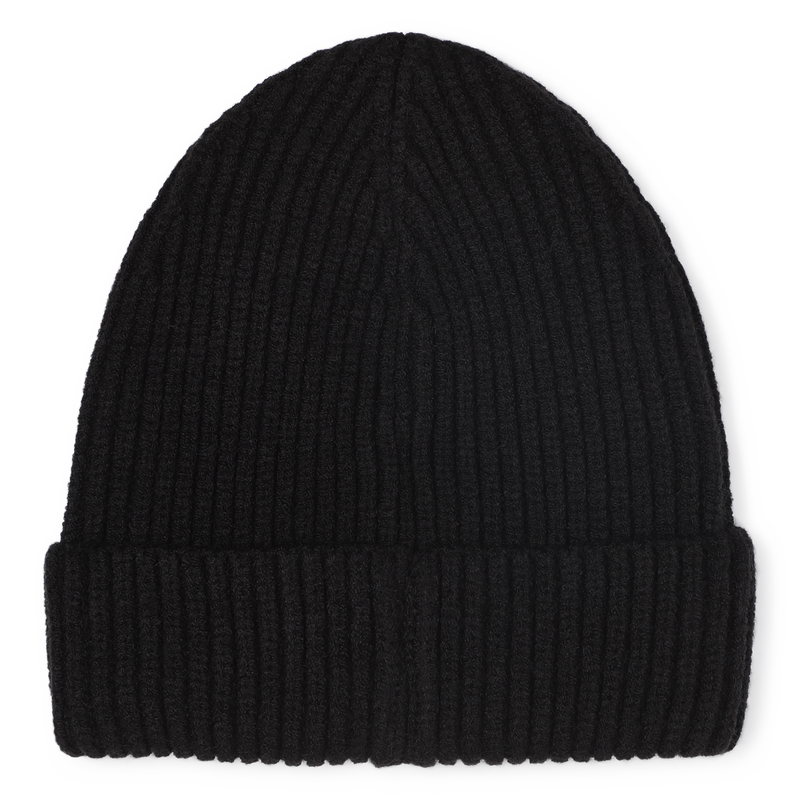 Knitted hat with badge BOSS 
                    BOY