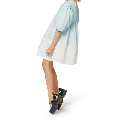 Two-color flared dress KENZO KIDS GIRL