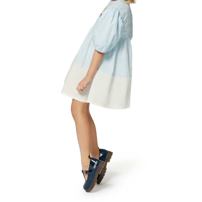 Two-color flared dress KENZO KIDS 
                        GIRL
