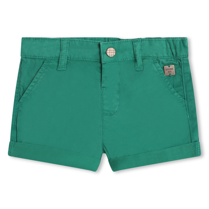 Cotton twill shorts