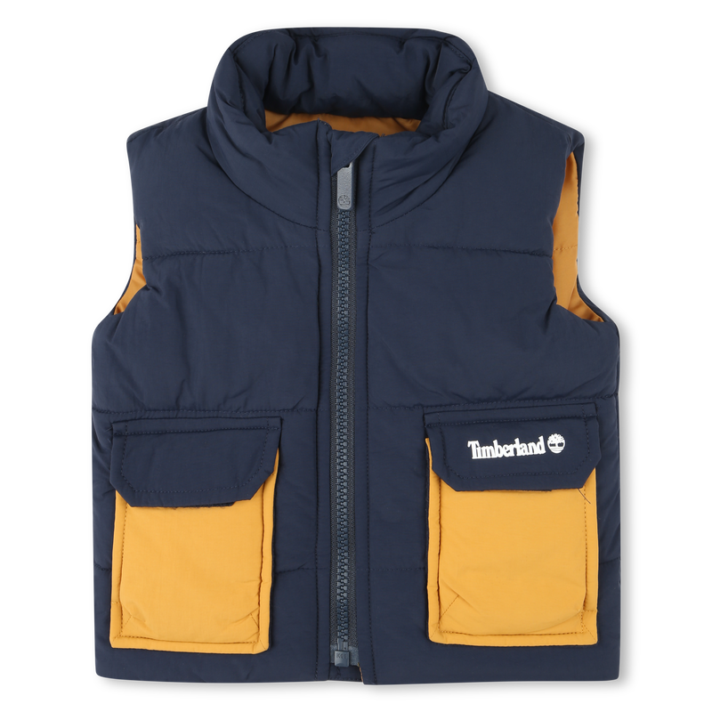 Sleeveless Zip-Up Puffer TIMBERLAND 
                        BOY