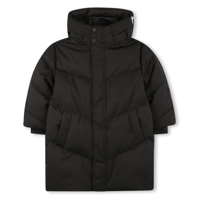 Hooded down jacket KARL LAGERFELD KIDS BOY