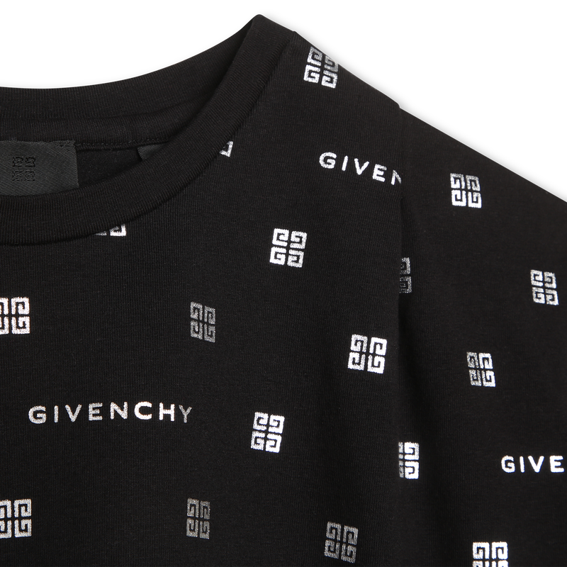 Printed T-shirt with pleats GIVENCHY 
                    GIRL