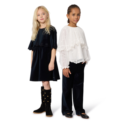 Blouse with ruffles and embroidery CHLOE GIRL