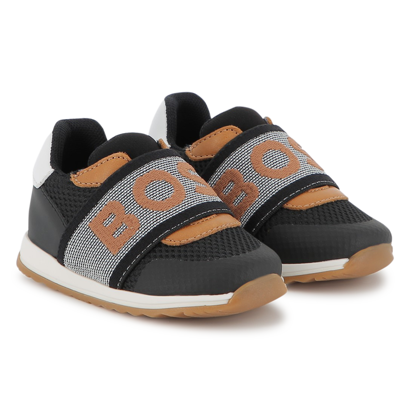 Sneakers with branded elastic BOSS 
                    BOY