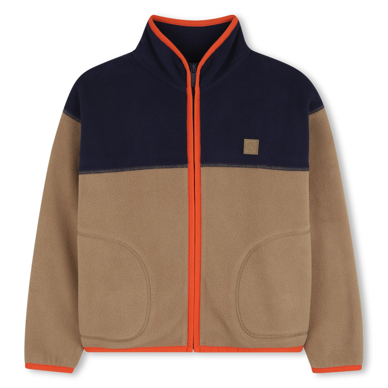 Two-tone fleece cardigan TIMBERLAND 
                        BOY