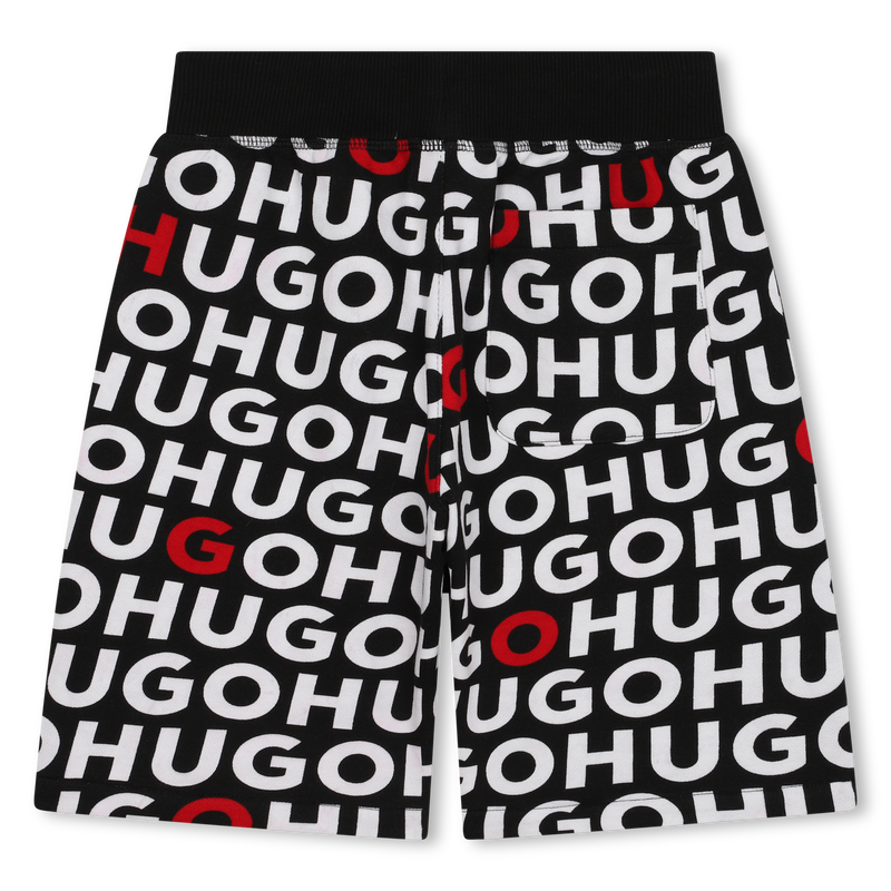 Fleece Bermuda running shorts HUGO 
                    BOY