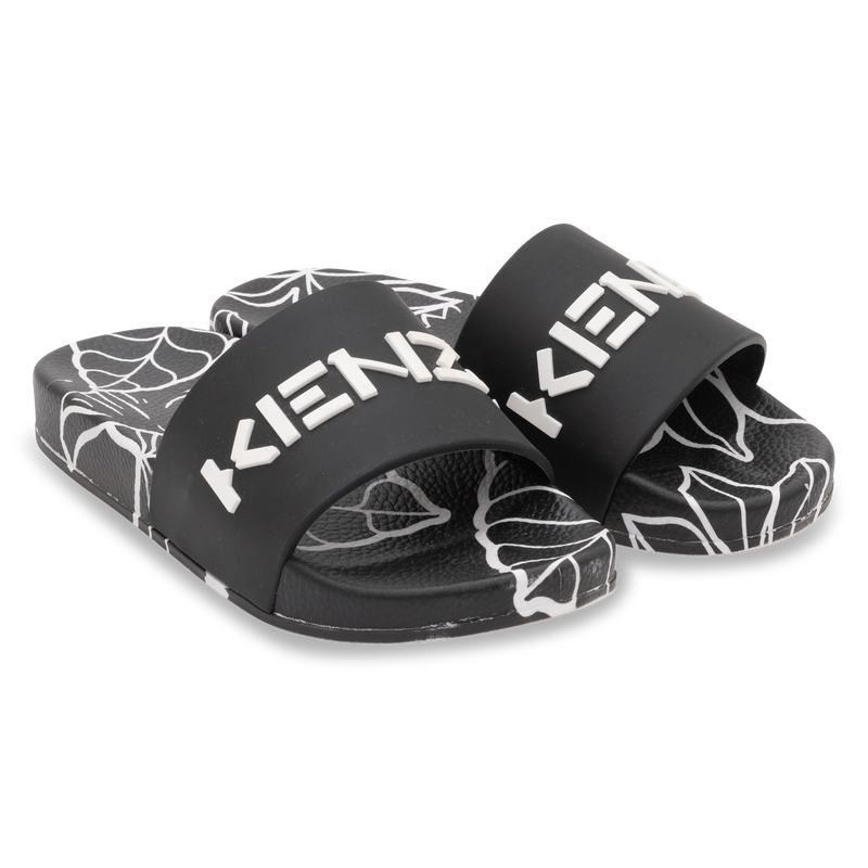 Rubber slide sandals