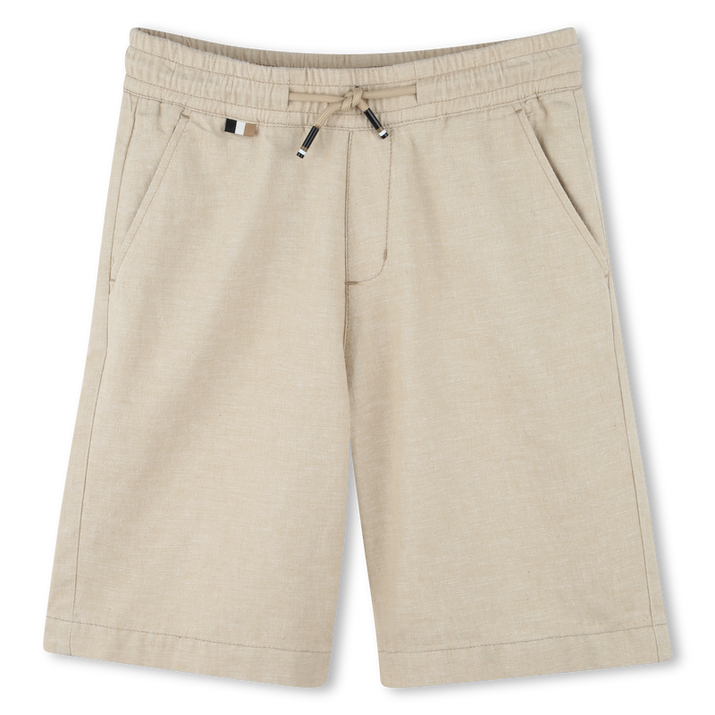Cotton & linen Bermuda shorts BOSS 
                        BOY